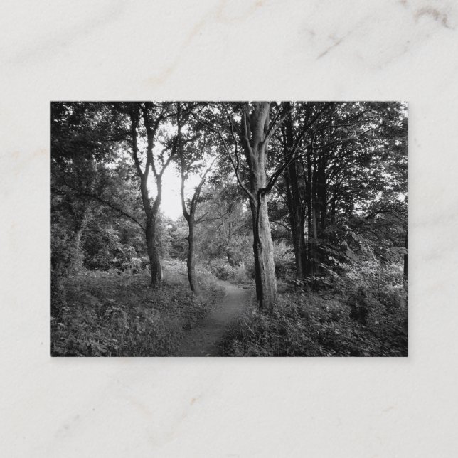 Woods Bute Park, Cardiff, Mini-Foto Visitenkarte (Vorderseite)