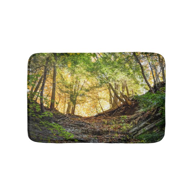 Woods Sunset Nature Bath Mat Badematte (Vorderseite)