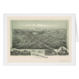 Woodsfield, panoramische Karte OH- - 1899