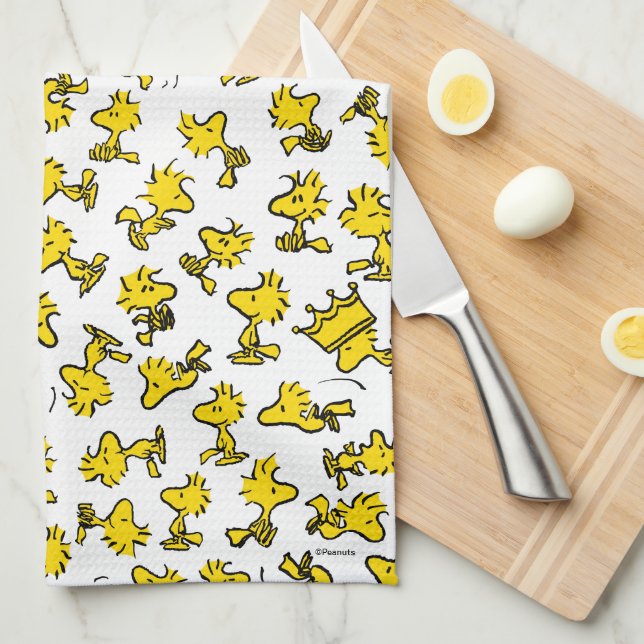 Woodstock Classic Design Pattern Geschirrtuch (Viertel Falte)