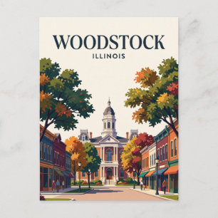Woodstock, Illinois, Vereinigte Staaten Postkarte