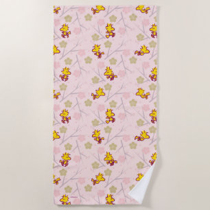 Woodstock Pink Cherry Blossom Pattern Strandtuch