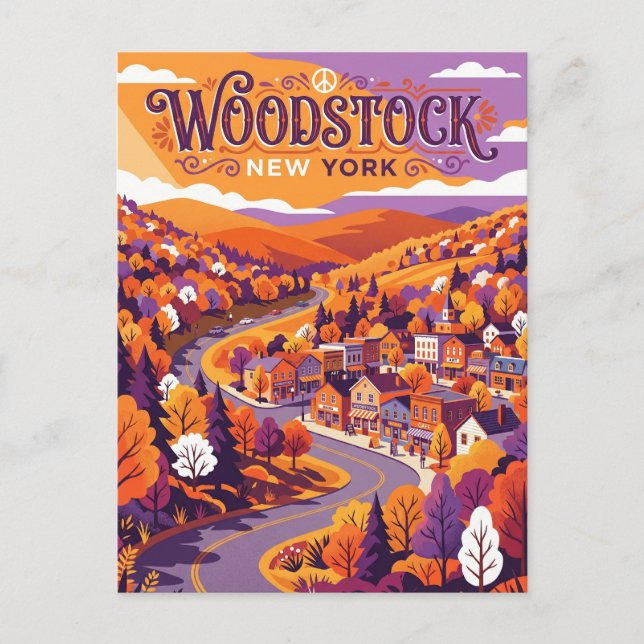 Woodstock USA Postkarte (Vorderseite)
