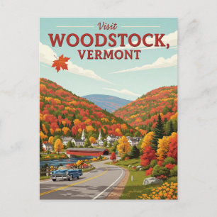 Woodstock Vermont Travel Postkarte
