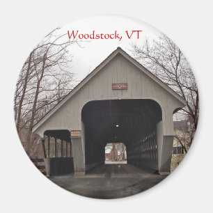 Woodstock, VT, Brücken-Magnet Magnet