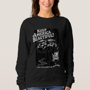 Woodsy Owl Bewahre Amerika die Schönheit Grand Tet Sweatshirt
