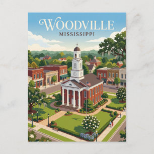 Woodville, Mississippi Postkarte