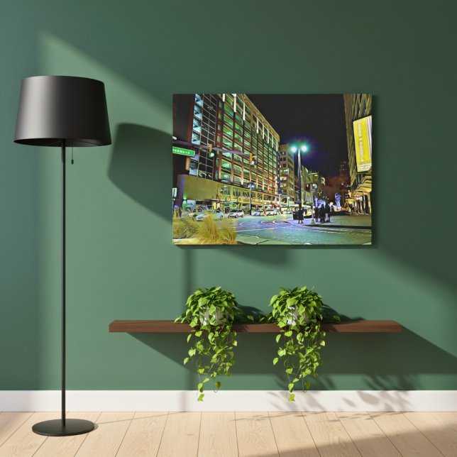 Woodward Ave. Detroit Leinwanddruck (Woodward Ave. Detroit Canvas Print)