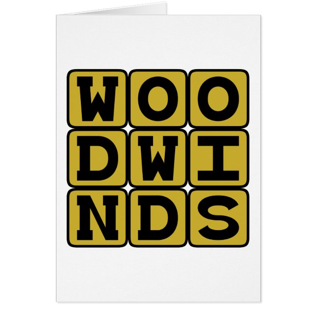 Woodwinde, Musikinstrumente (Vorne)