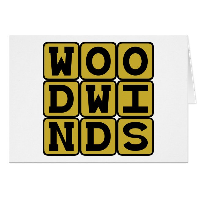 Woodwinde, Musikinstrumente (Vorderseite (Horizontal))