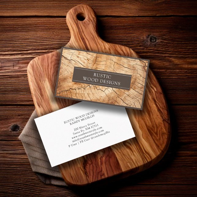 Woodworker Wood Business Card Visitenkarte (Von Creator hochgeladen)
