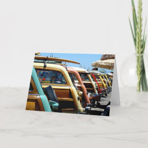 Woody-Autos auf dem Kai in Santa Cruz Karte