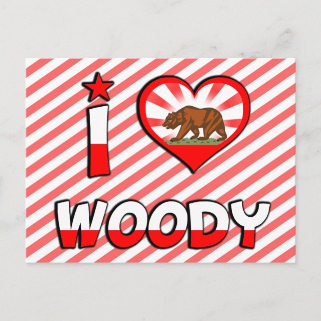 Woody, CA Postkarte (Vorderseite)