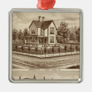 Woody res, Bank of Tulare Silbernes Ornament