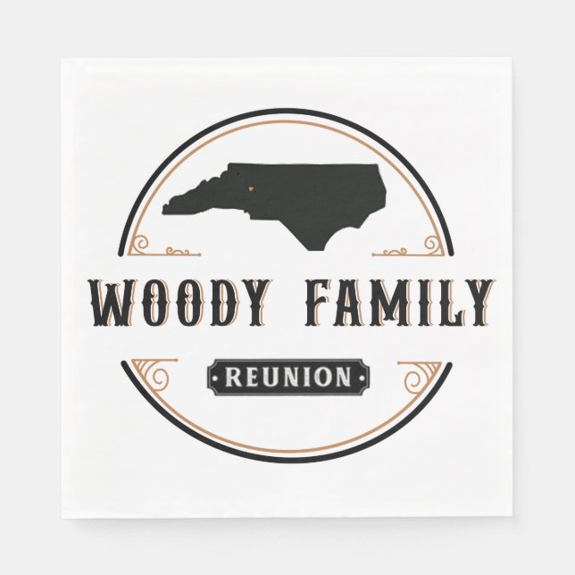 Woody Serviette (Vorderseite)