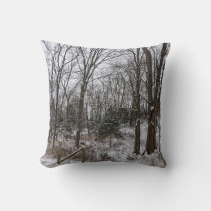 Woody Snow Day Kissen