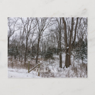 Woody Snow Day Postkarte