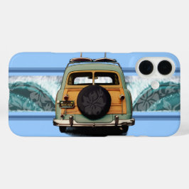 Woody Wave Hawaiian Surf Illustration Case-Mate iP iPhone 16 Plus Hülle