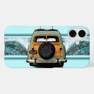 Woody Wave Hawaiian Surf Illustration Case-Mate iP iPhone 16 Plus Hülle
