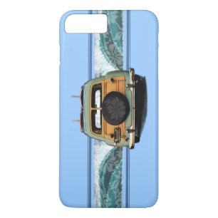 Woody Wave Hawaiian Surf Illustration iPhone 8 Plus/7 Plus Hülle