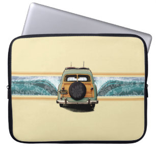 Woody Wave Surfer Neopren-Taucheranzug Laptopschutzhülle
