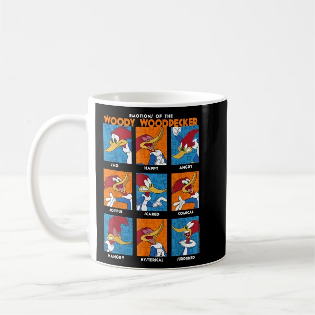 Woody Woodpecker Emotionen Vintag Panel Poster  Kaffeetasse (Links)