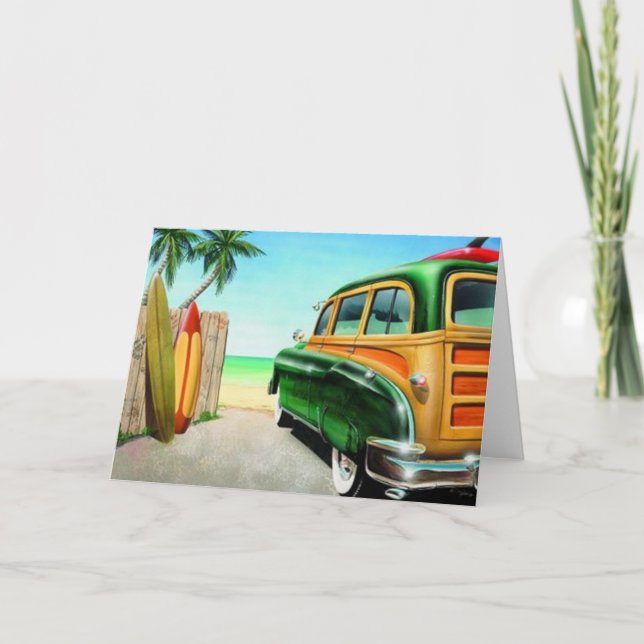 Woodysurfretro Karte (Vorderseite)