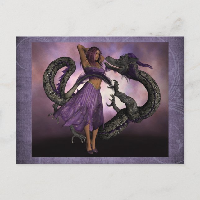 Wooed by the Dragon Postkarte (Vorderseite)