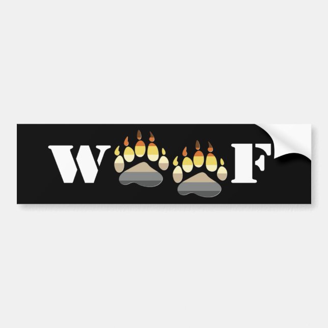 Woof Autoaufkleber (Vorne)
