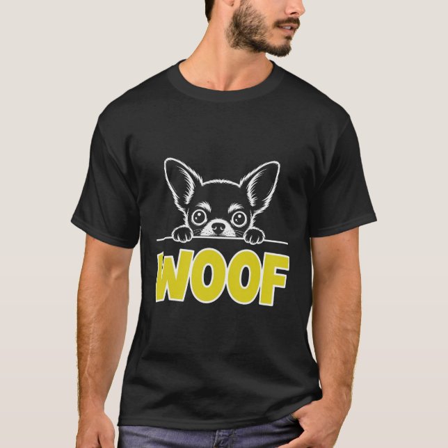 Woof Chihuahua T-Shirt (Vorderseite)