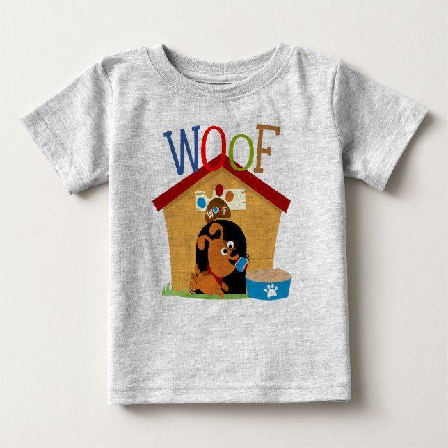 Woof Dog Baby T-shirt (Vorderseite)