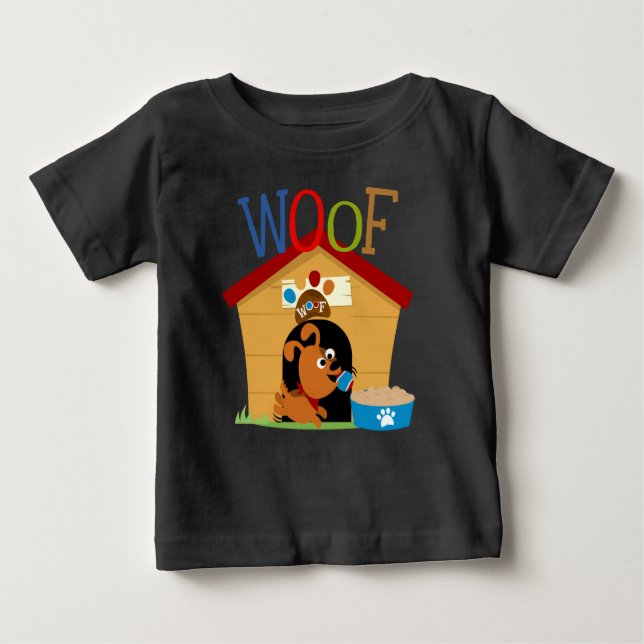 Woof Dog Baby T-shirt (Vorderseite)