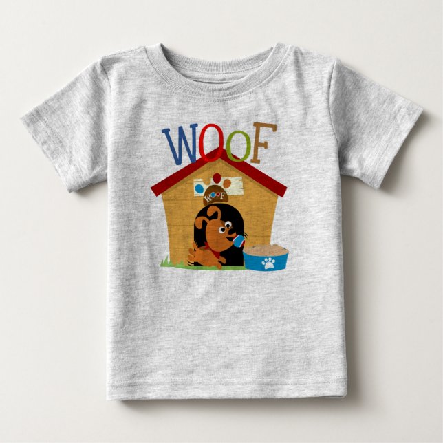 Woof Dog Baby T-shirt (Vorderseite)
