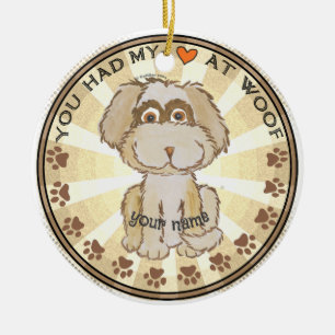 Woof Dog Keramik Ornament