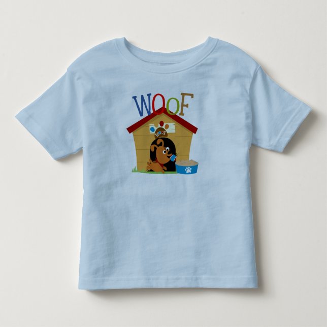 Woof Dog Kleinkind T-shirt (Vorderseite)
