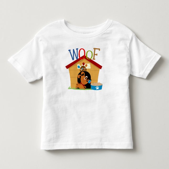 Woof Dog Kleinkind T-shirt (Vorderseite)