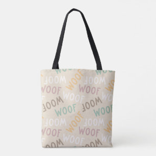 Woof Dog Lover Tote Bag - Niedliches Haustier Gesc