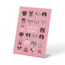 Woof du bist mein Hund Gesicht Muster