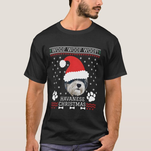 Woof Havanese Ugly T-Shirt (Vorderseite)