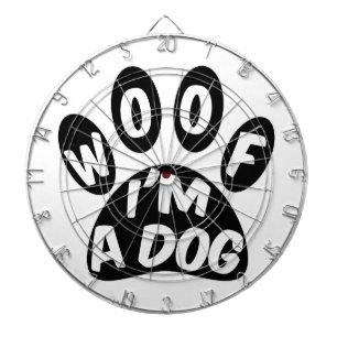 Woof ich ein Hund bin Dartscheibe