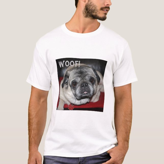 Woof Mops Men's T - Shirt (Vorderseite)