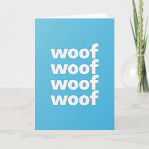 Woof Muster Vatertagskarte Karte