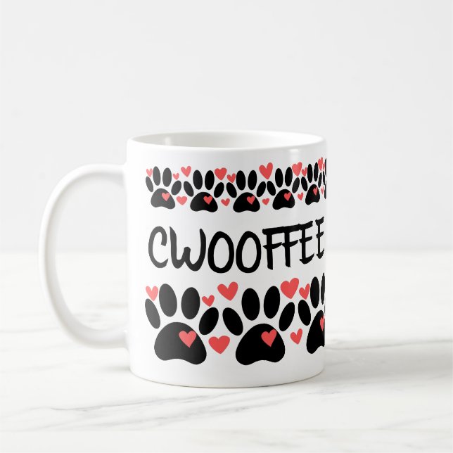 Woof Plus Kaffee Cwooffee Kaffeetasse (Links)