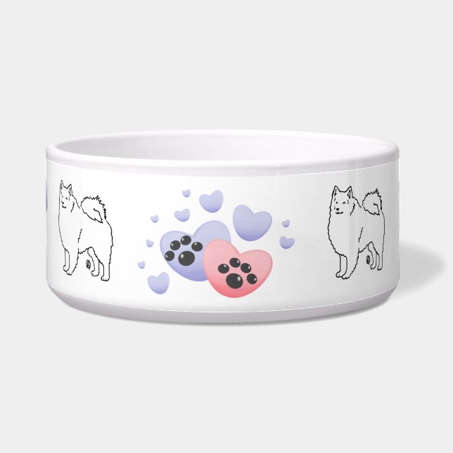 Woof Woof American Eskimo Dog Napf (Vorderseite)