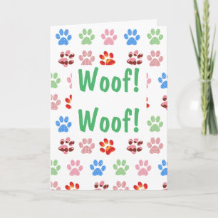 Woof! Woof! Geburtstag Karte