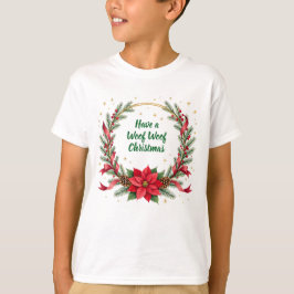 Woof Woof Weihnachts-Shirt - Anpassbarer Text T-Shirt