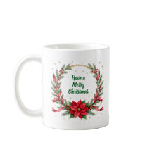 Woof Woof Weihnachtsbecher - Anpassbarer Text