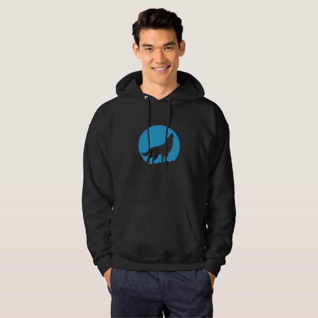 Woofd schwarzer Hoodie (Vorne ganz)