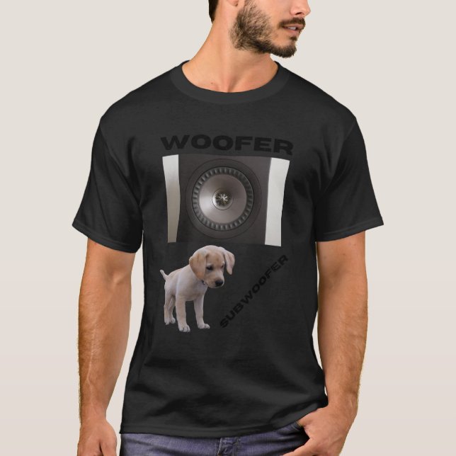 Woofer and Subwoofer cute puppy design gift friend T-Shirt (Vorderseite)