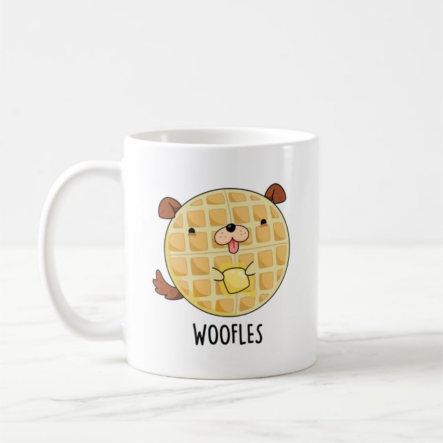 Woofles Funny Doggy Waffle Pub Kaffeetasse (Links)